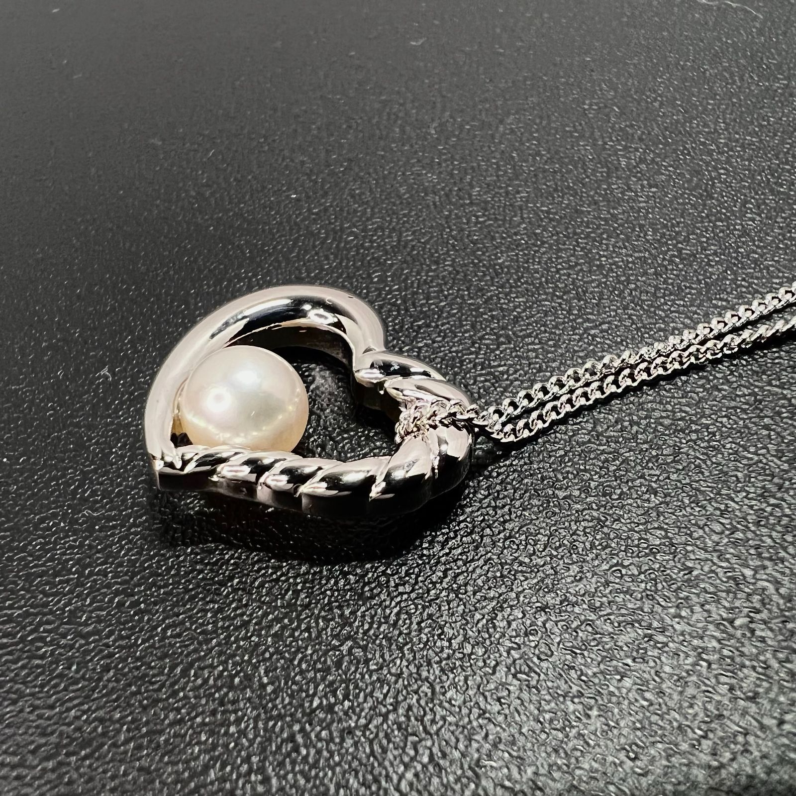 TASAKI／ 田崎真珠 オープンハート スターリングシルバー パール 
