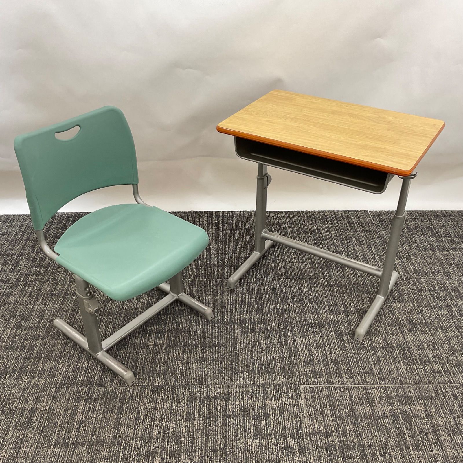 HOUTOKU ホウトク 学生机椅子 RX2型 机 動作良好!! 清掃済み!!
