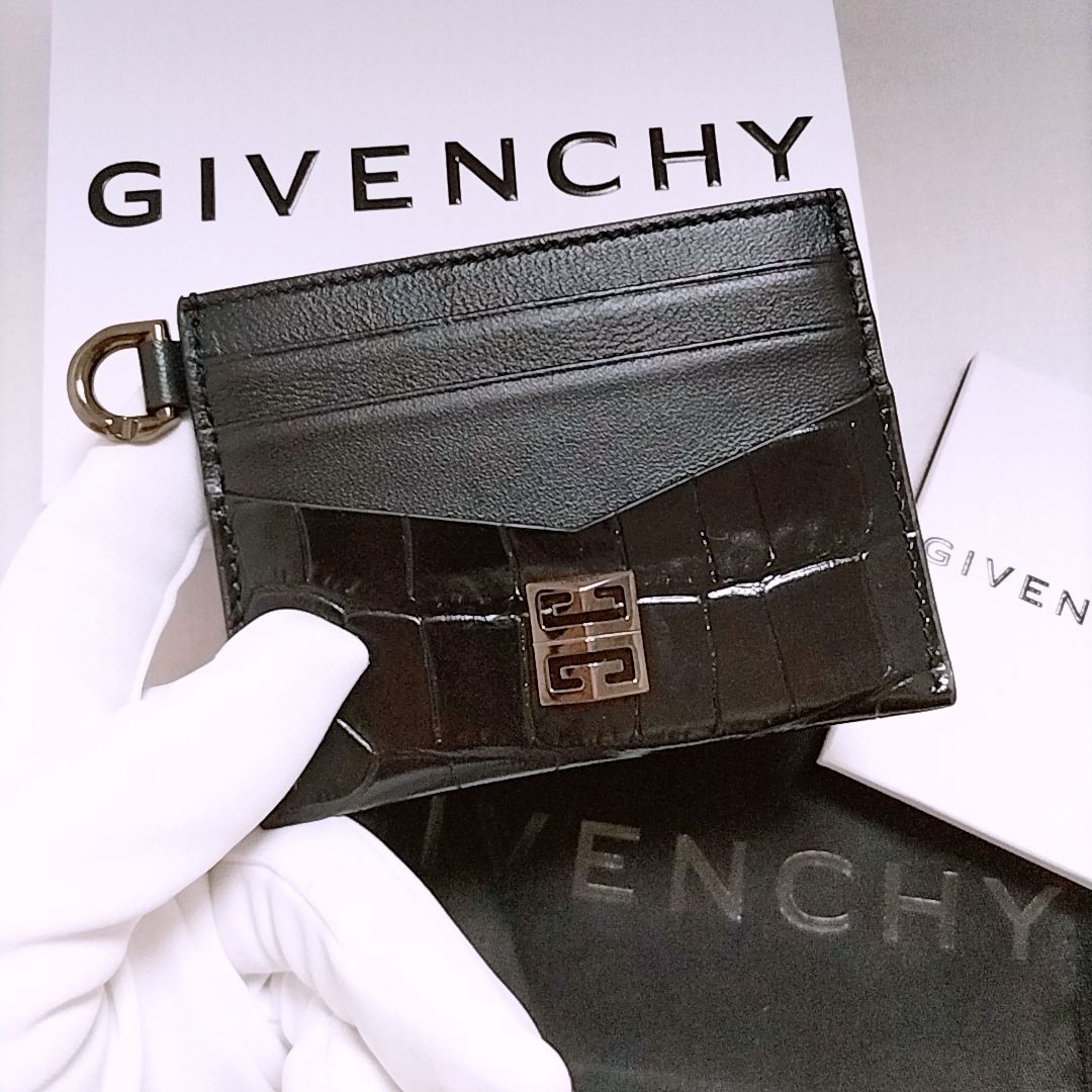 新品未使用】GIVENCHY 4G カードホルダー クロコダイル型押し 新品未使用】GIVENCHY 4G カードホルダー クロコダイル型押し
