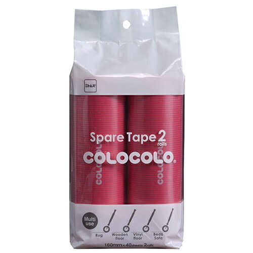 まとめ ニトムズ 掃除用品 スペアテ-プ コロフル 2P カーペット フローリング用 レッド C4496 ×10セット