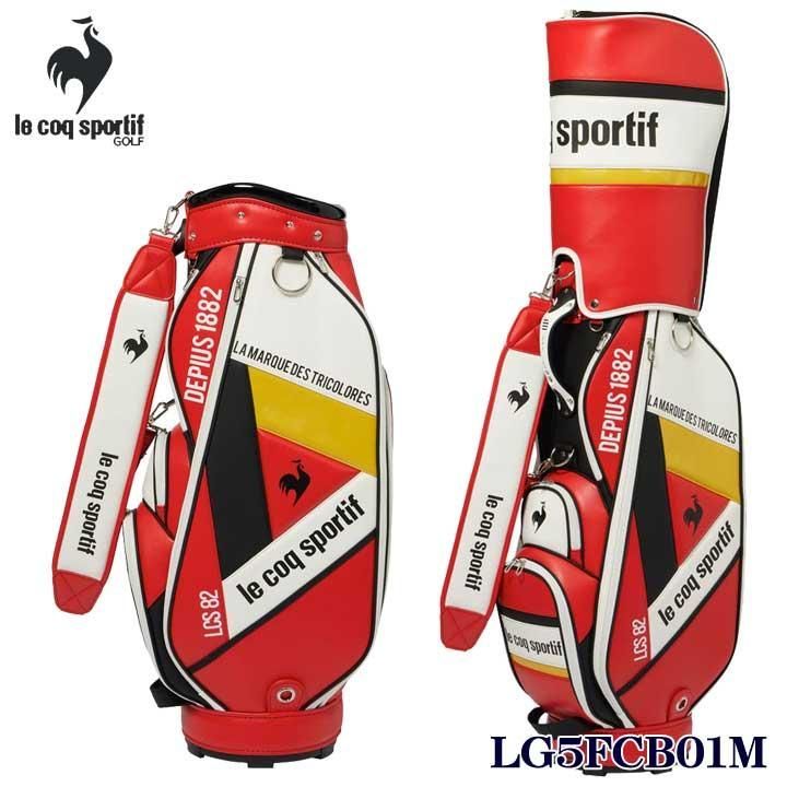 ルコック le coq sportif LG5FCB01M アーカイブデザイン カート キャディバッグ 2025 9.5型 4kg RD00 レッド