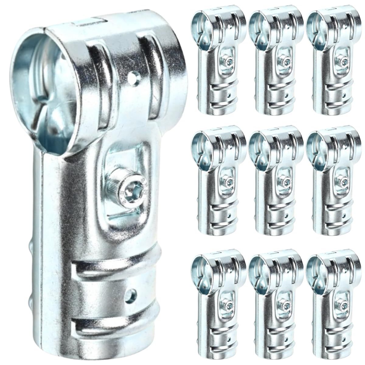 単管パイプ ジョイント Φ48.6mm用 単管 パイプ クランプ 単管接続金具 3方向 T字ジョイント 後付け 拡張 小屋 倉庫 DIY NTY-TA1 4個セット NTY-TA1 10 セット