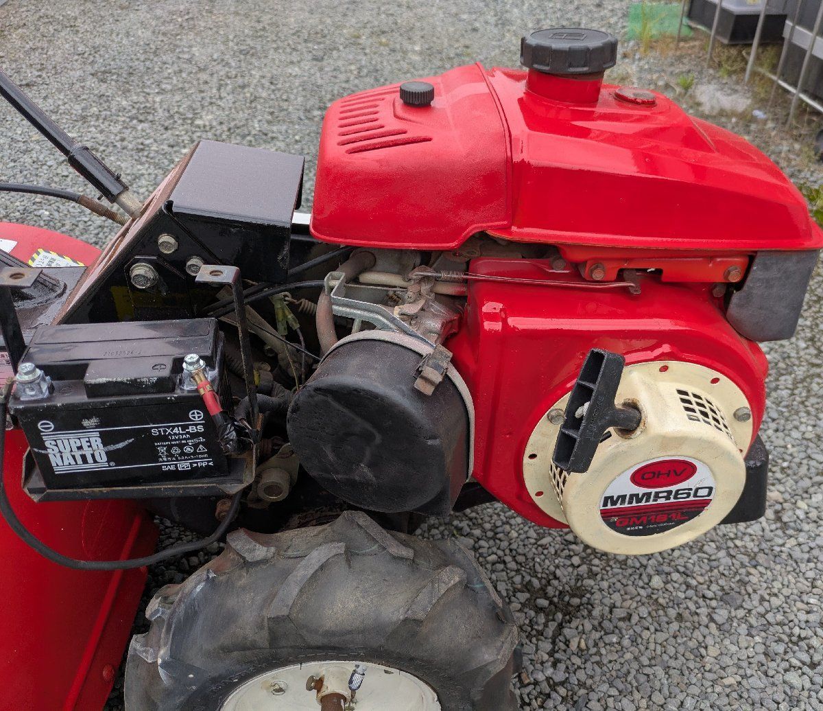  鹿児島発 三菱セル始動ガソリンエンジンミニ耕うん機MMR 60 その他 園芸用品