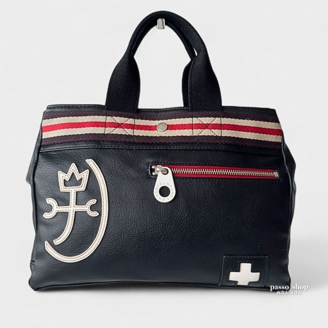 大人気】カステルバジャック レザー トートバッグ ブラック マチ