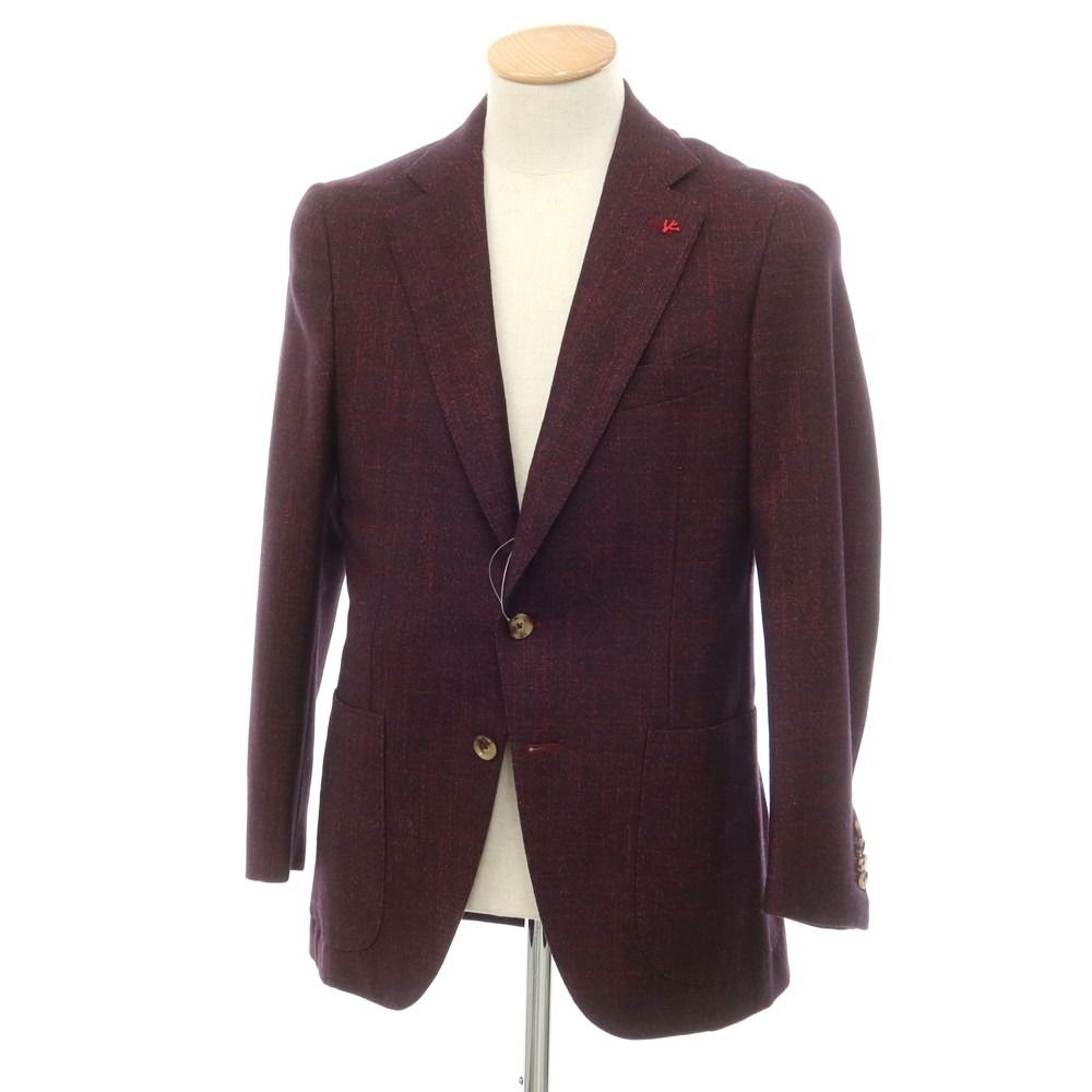 中古】イザイア ISAIA SAILOR ウールシルクカシミヤ テーラード