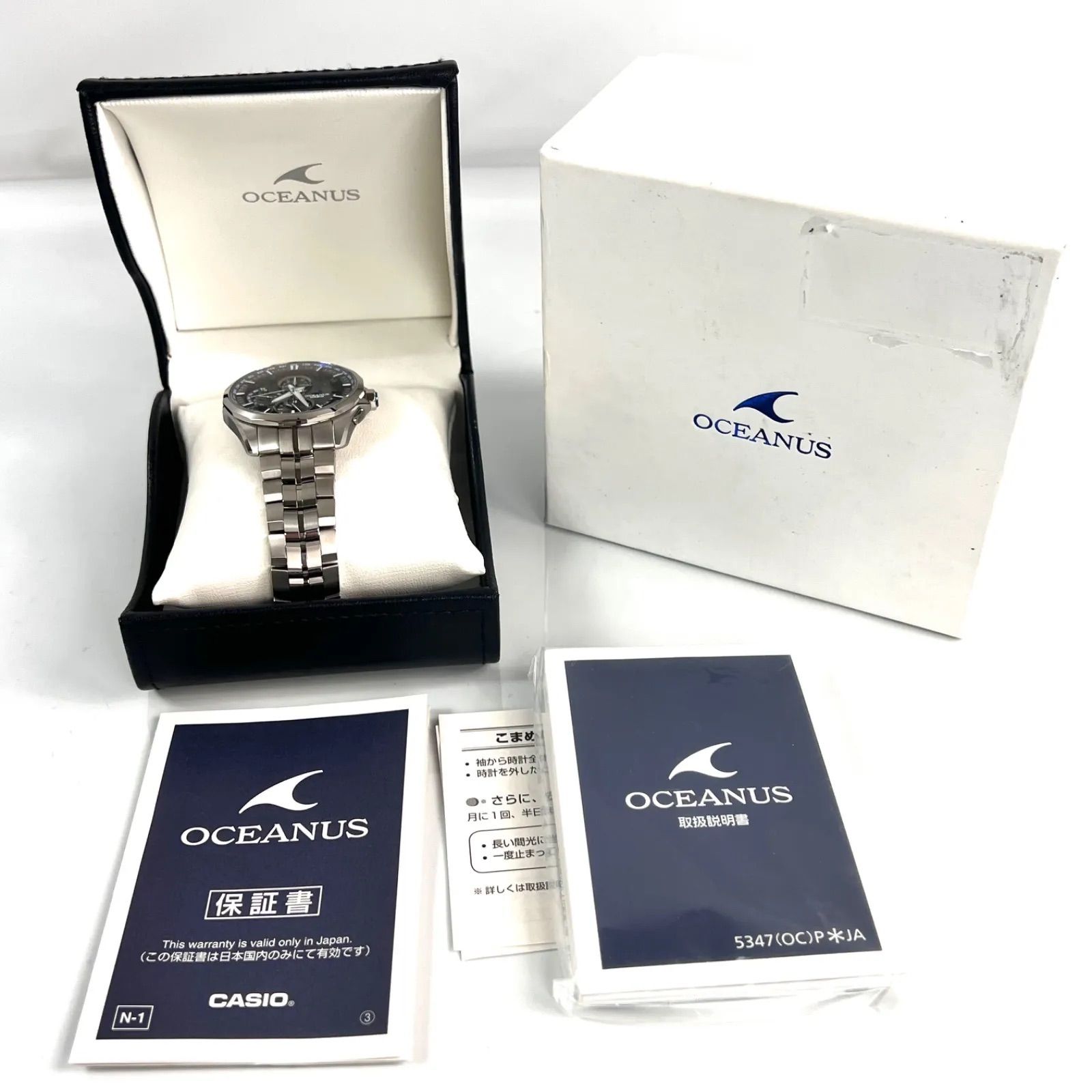 美品】カシオ オシアナス マンタ OCW-S3000-1AJF 電波ソーラー 