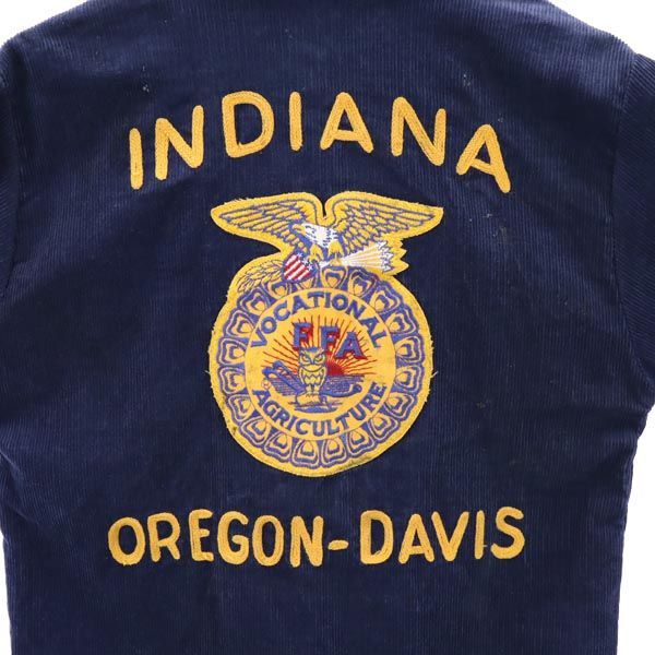 ファーマーズジャケット 60s 70s ヴィンテージ バック ロゴ 刺繍