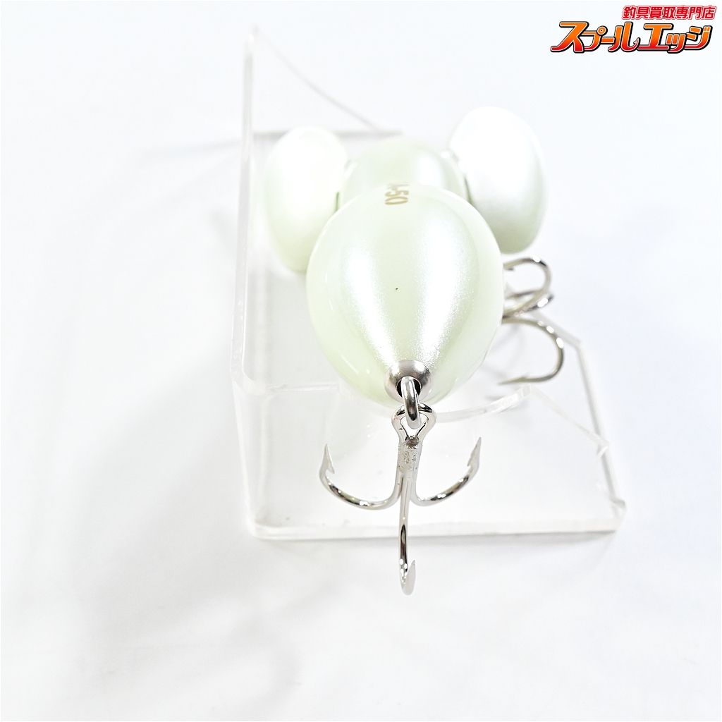  スポーツザウルス バルサ 50 ラージマウス ビッグ 青嶋サイン入り 040ホワイト SAURUS Balsa 淡水用ハードルアー K_060 e 06588 ビッグベイト ハードルアー