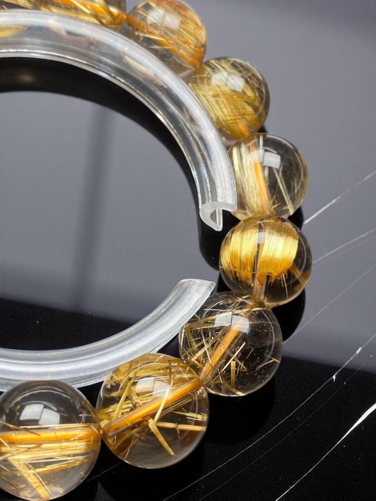 M6w7j22]スモーキータイチンルチル最強の金運・幸運・守護石15㍉超極品