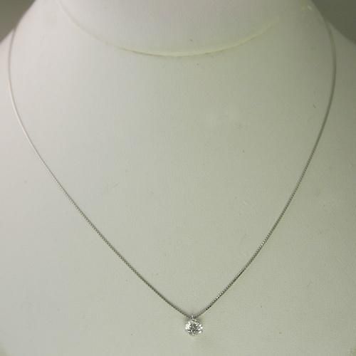 ダイヤモンド ネックレス プラチナ 一粒 0.25ct 鑑定書付 0.25ctup G 