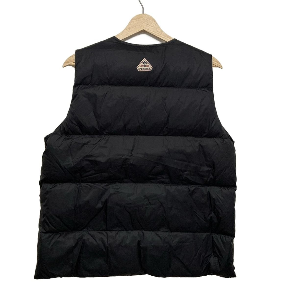 PYRENEX ピレネックス ダウンベスト サイズM メンズ - 黒 ジップアップ|秋|冬