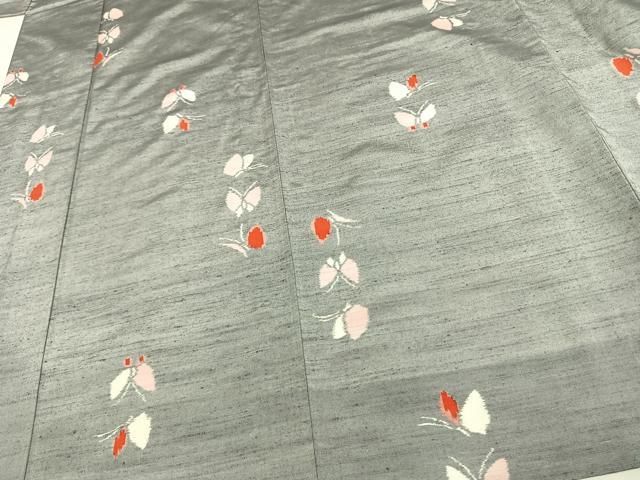 平和屋着物▽上質な紬　単衣　舞蝶文　正絹　逸品　AAAW1674fy 平和屋着物▽上質な紬 単衣 舞蝶文 正絹 逸品 AAAW1674fy - メルカリ