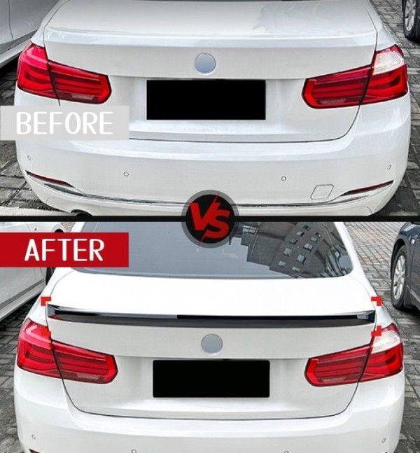 BMW 3シリーズ F30 318i 320i 325i 2013-2019年式対応 CSLスタイル トランクスポイラー ABS製 外装パーツ 2色選択可