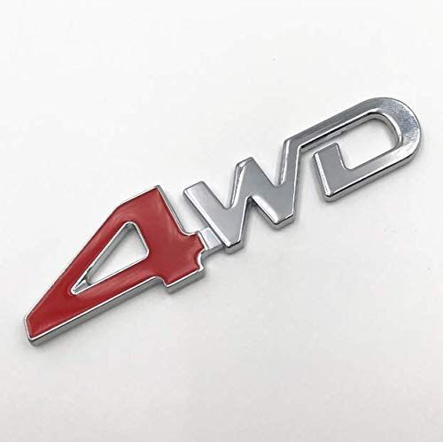 YFFSFDC 汎用 ステッカー 両面テープ付 簡単貼り付け 3D 立体スッテカー エンブレム 4WD 金属 カー用品 アクセサリー 装飾 車 プレゼント