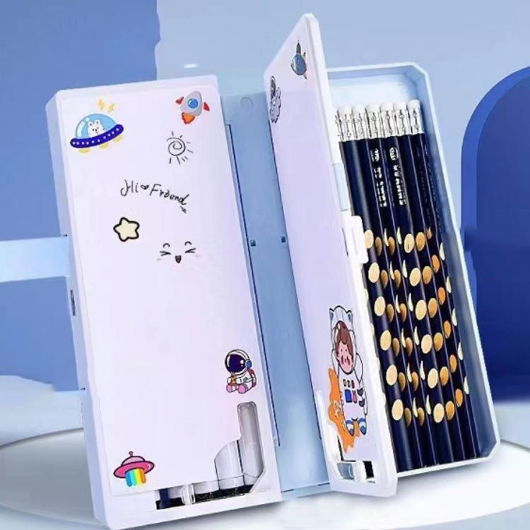 ペンケース 筆箱 多機能 ブックスタンド ホワイトボード付き ペンケース 筆箱 多機能 ブックスタンド ホワイトボード付き