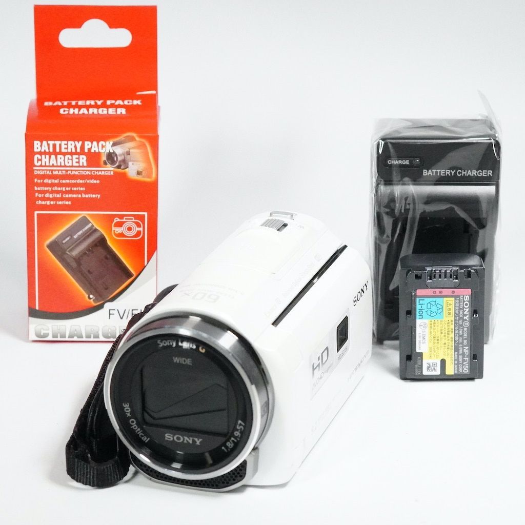 SONYビデオカメラ Handycam PJ540 ホワイト HDR-PJ540 8724 車