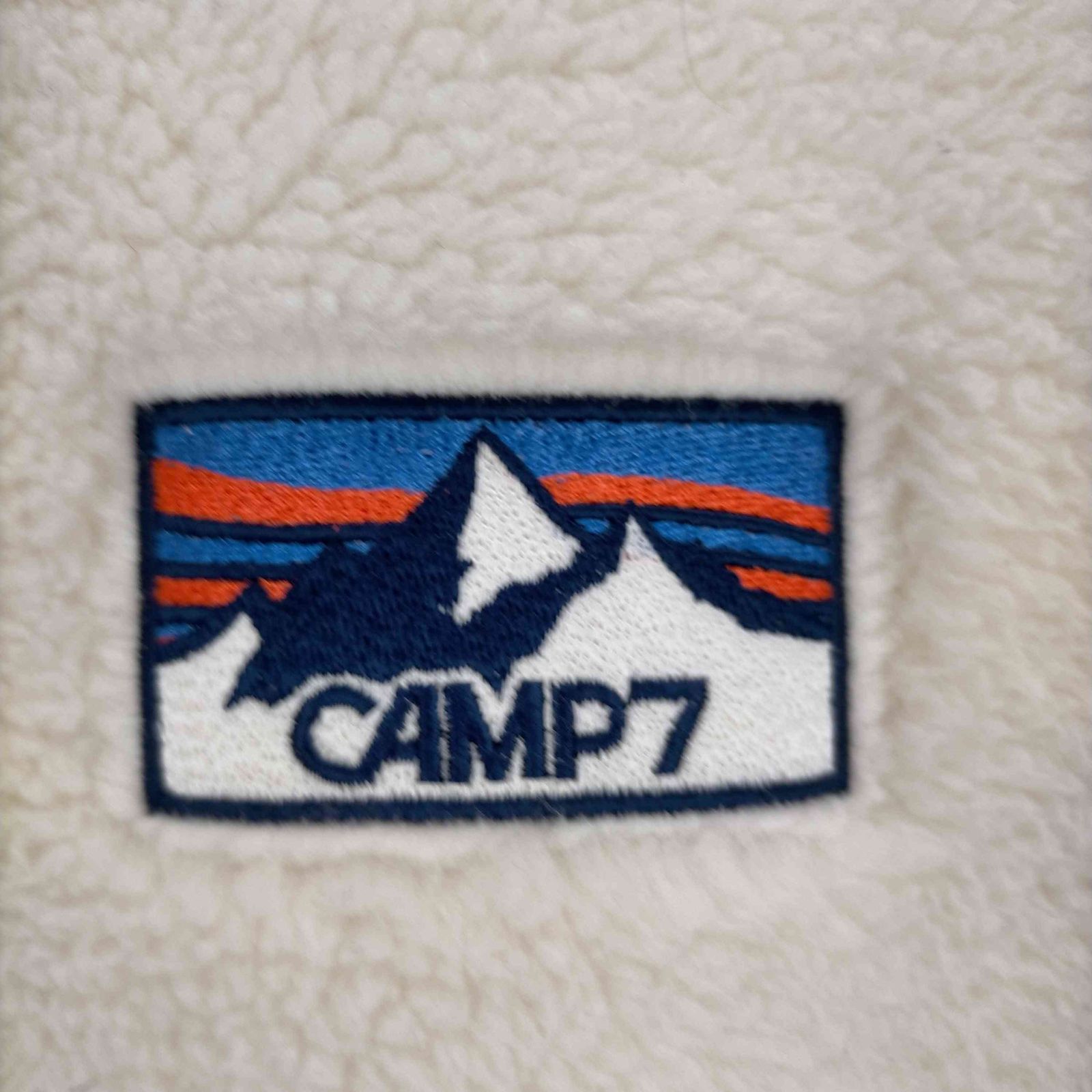 キャンプセブン CAMP7 マウンテン刺繍ボアプルオーバー レディース JPN：L