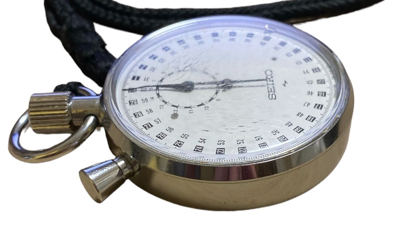 SEIKO セイコー 手巻き式ストップウォッチ 88-5061 スモセコ 白