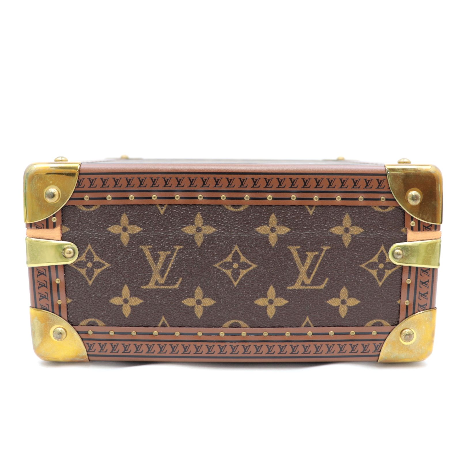 ルイヴィトン コフレ・ジュワイアリー ジュエリーボックス トランク 茶 ゴールド モノグラム アクセサリーケース M13513 LOUIS  VUITTON - メルカリ