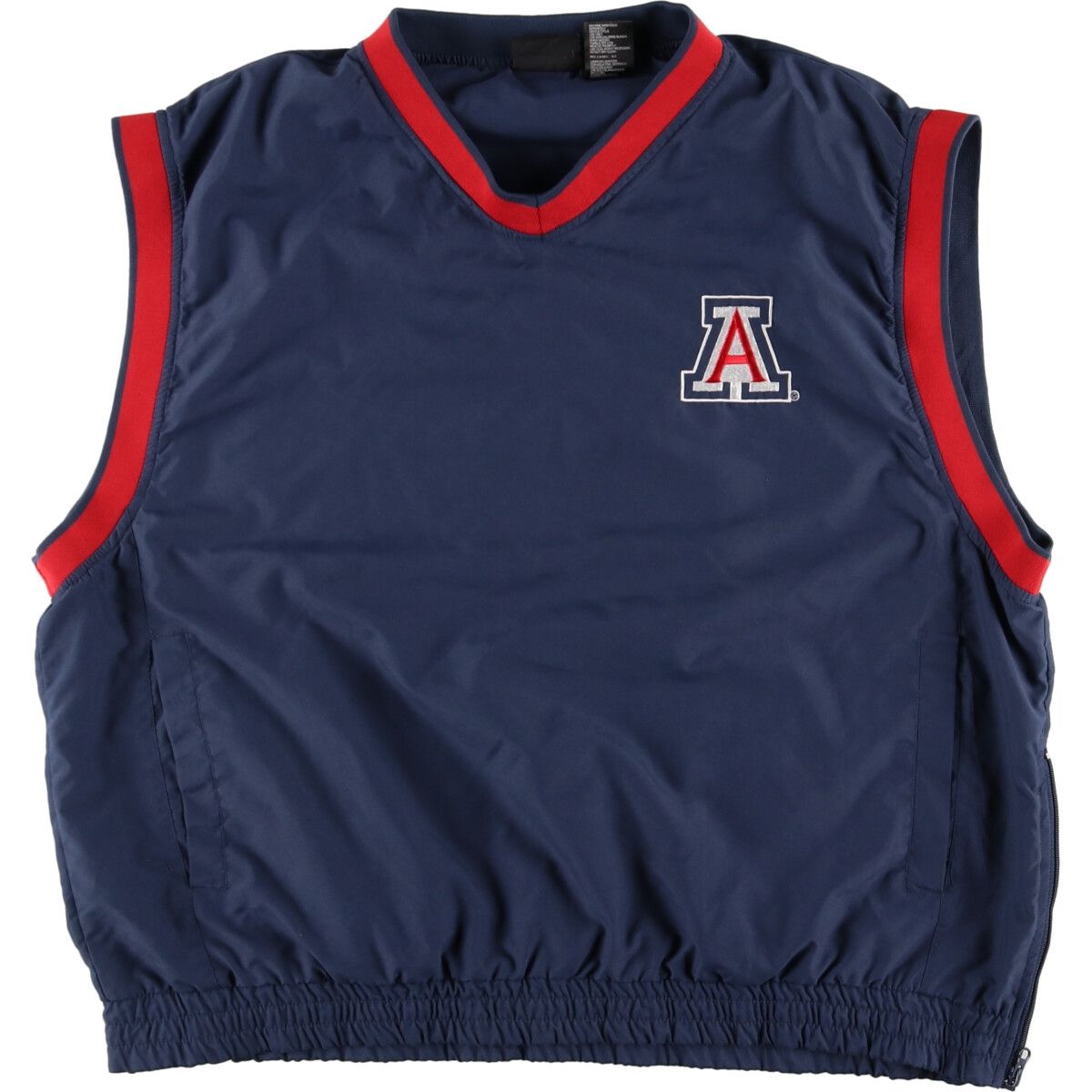 古着 TEAM ATHLETICS カレッジ Vネック ウォームアップベスト メンズXL/eaa351762