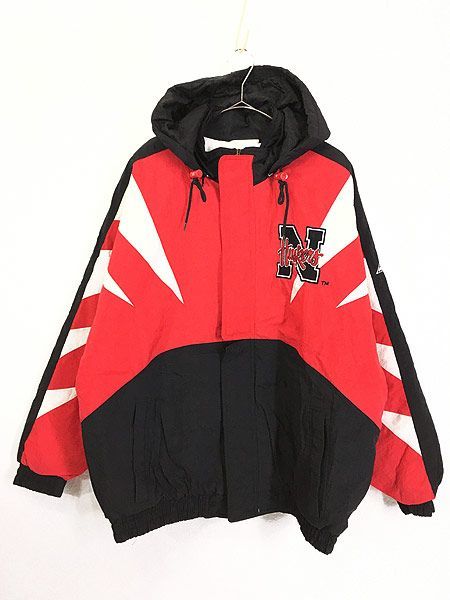 古着 Nebraska Huskers ハスカーズ 両面 パッチ パデット ジャケット