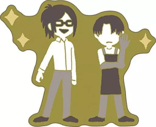 中古】バッジ・ピンズ リヴァイ＆ハンジ ゆるパレット ピンズ 「進撃の