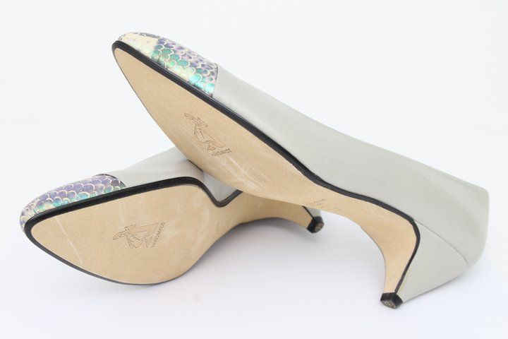 ブティックオーサキ パンプス アーモンドトゥ コーンヒール 日本製 靴 23cm