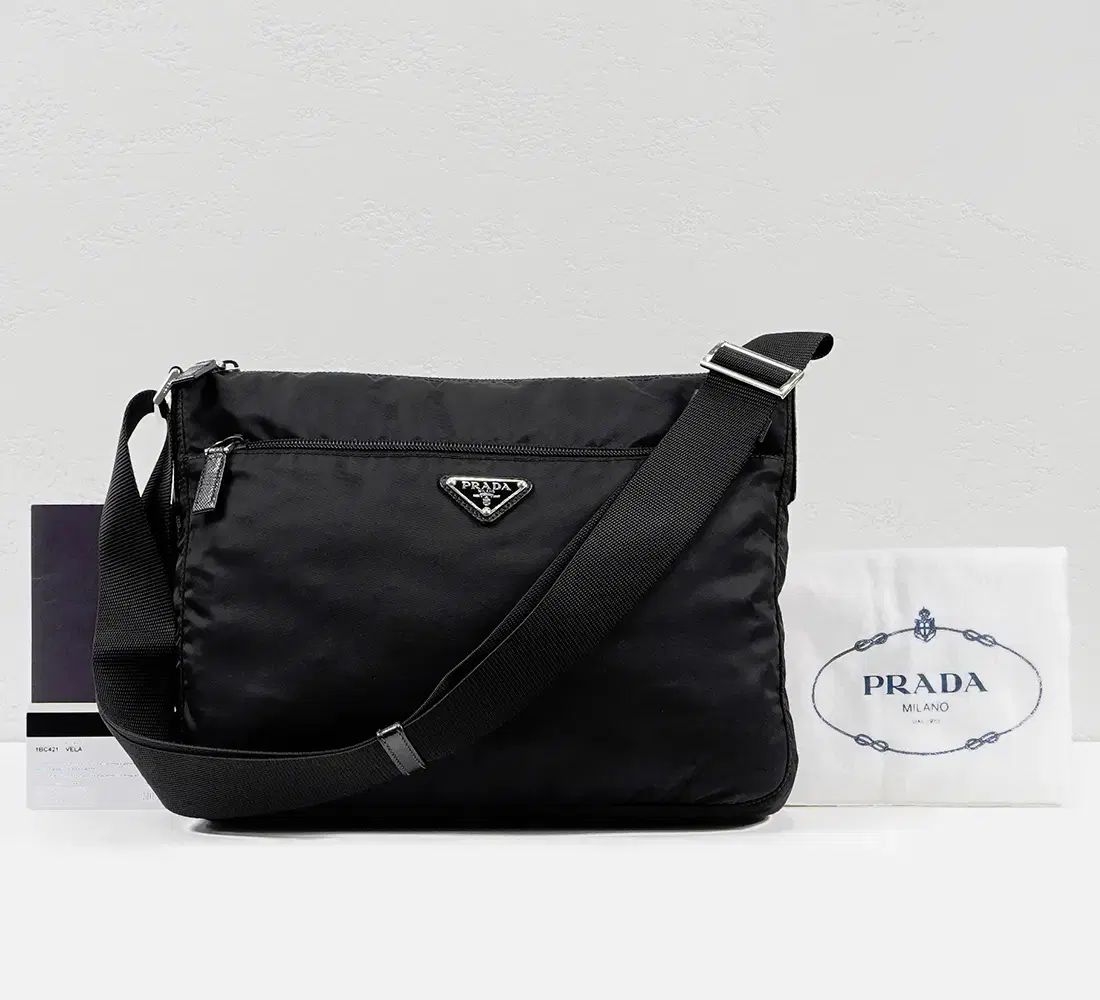 ブランド PRADA プラダ トライアングルロゴ Re-Nylon ショルダーバッグ ブラック 1BC421