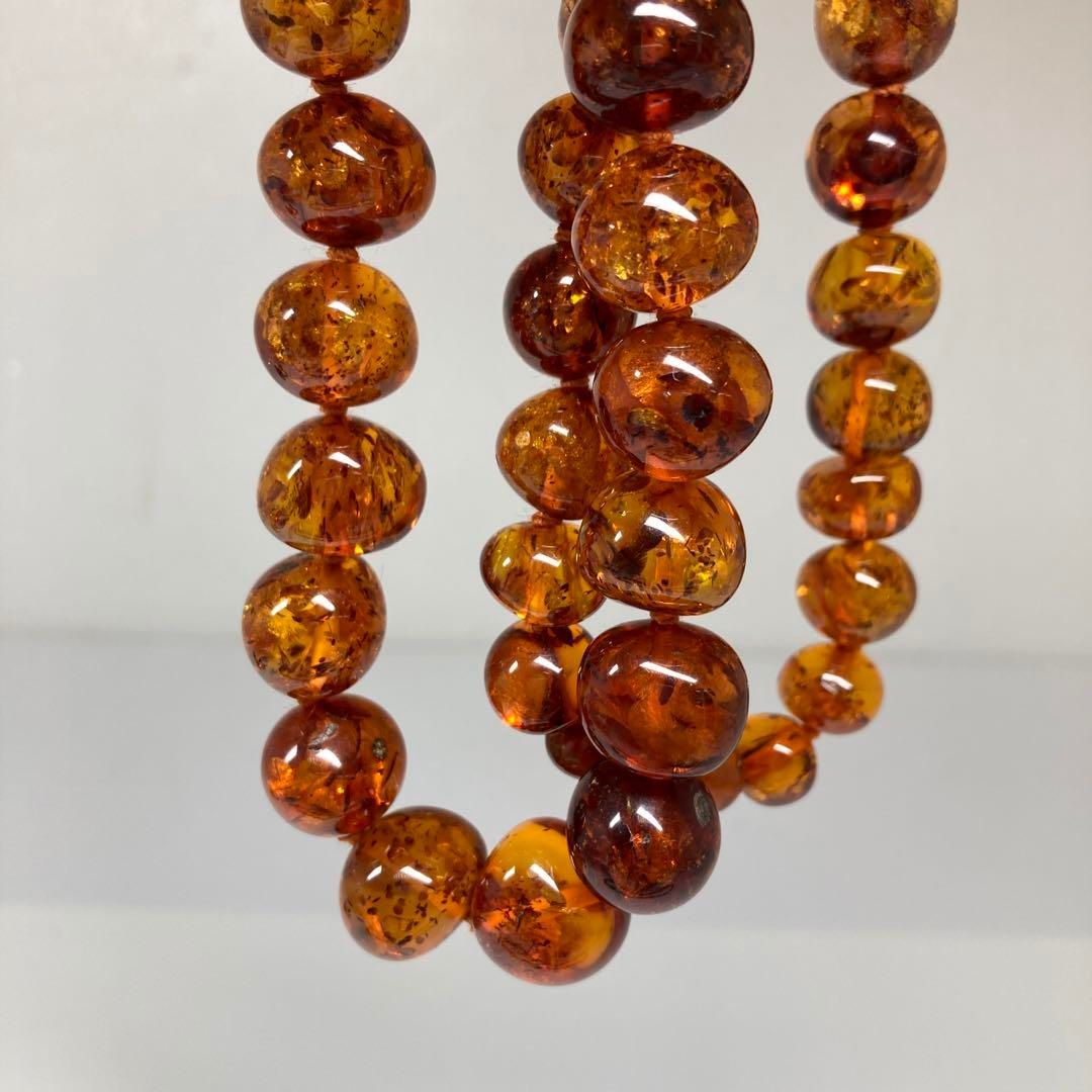 本琥珀 玉ネックレス3本 125g タカチ 東さ7-0104 2F NEXPOTALLINN_EU