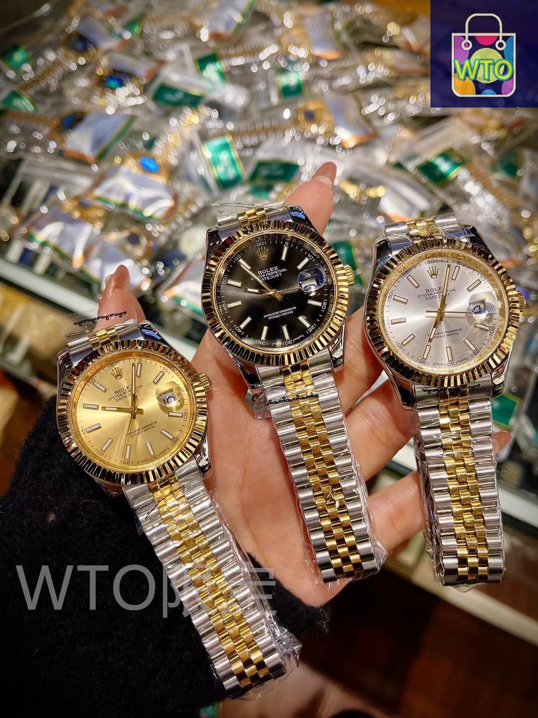 カスタム オマージュ デイトジャスト ゴールド 自動巻き ROLEX ロレックス デイトジャスト メンズ腕時計 41mm｜ゴールド