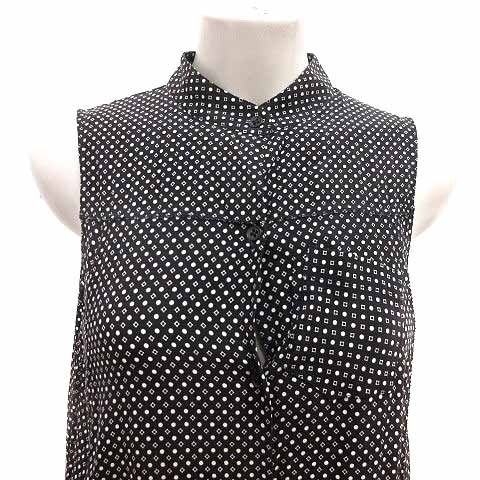 ラグ&ボーン RAG&BONE シャツワンピース ひざ丈 総柄 ノースリーブ XS 