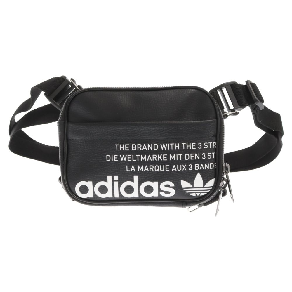 adidas (アディダス) FESTIVAL BAG ロゴプリント レザー