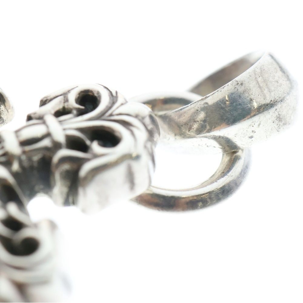 100％品質保証！ CHROME HEARTS クロムハーツ FILIG CROSS-XSM W BALE フィリグリークロスXSベイル wベイル ネックレストップ シルバー BCA262 品質保証！