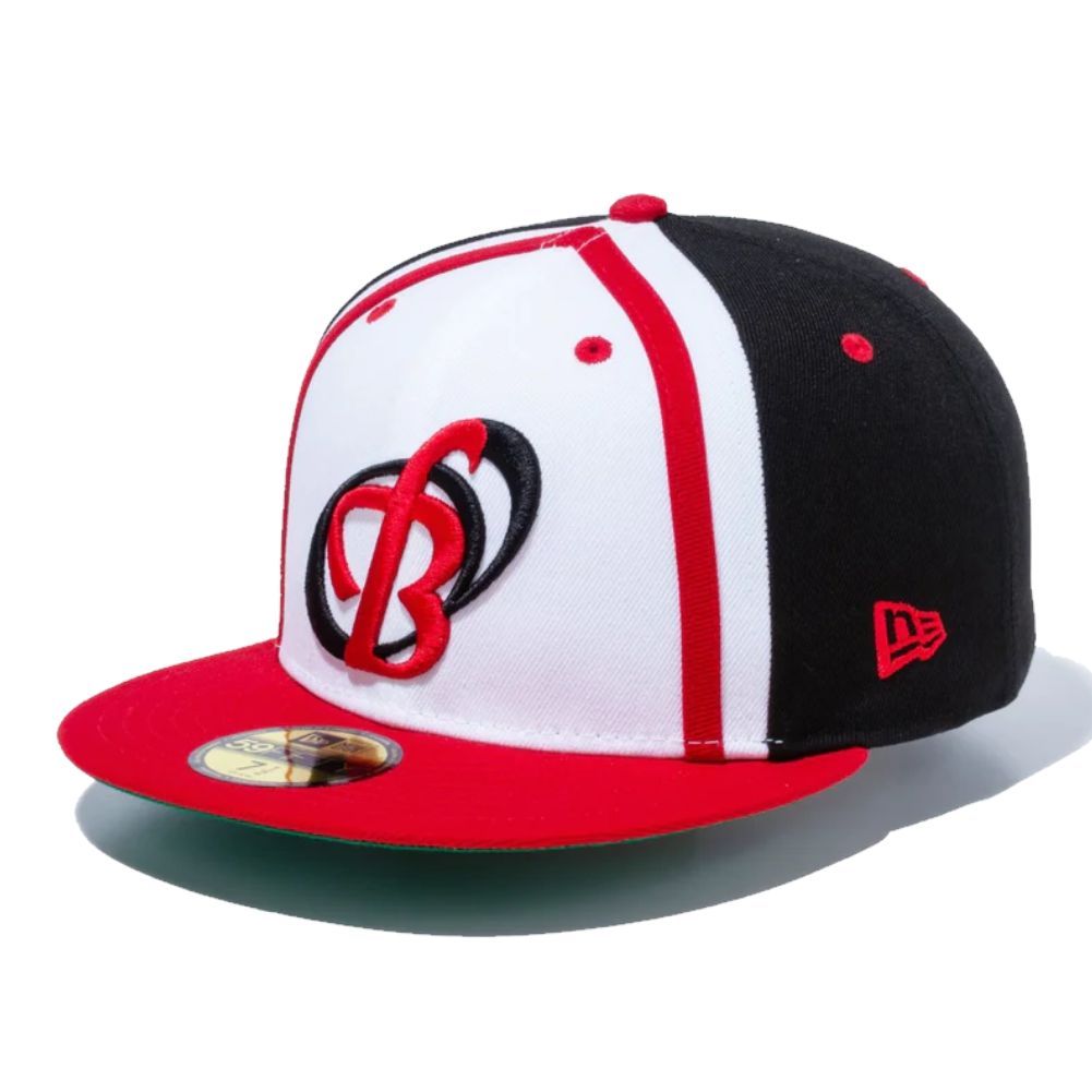 ニューエラ 59FIFTY NPBクラシック 阪急ブレーブス ホワイト ブラック スカーレットバイザー 1個 New Era 59FIFTY NPB Classic Hankyu Braves White Black Scarlet Visor 1pc