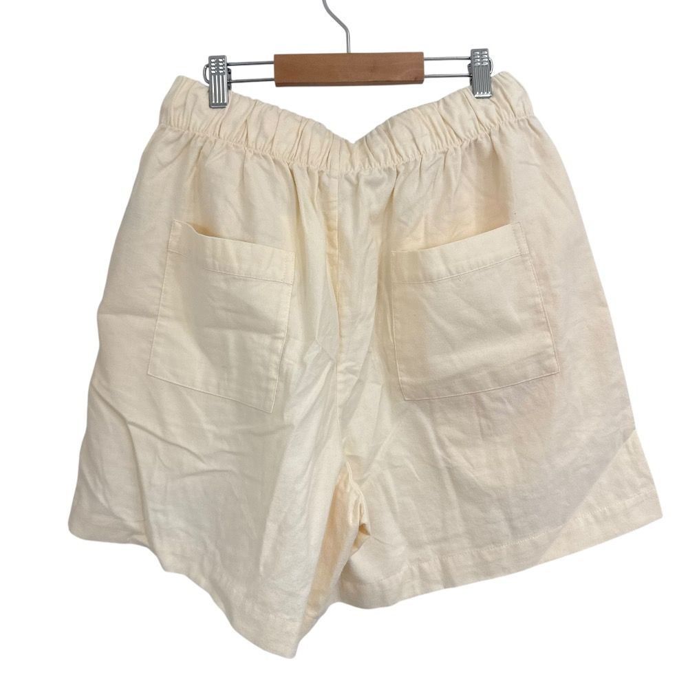 ♥ TEKLA テクラ オーガニックコットン パジャマショーツ ショートパンツ M ベージュ レディース 古着