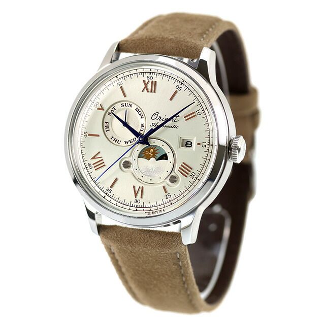 【新品】オリエント ORIENT CLASSIC 腕時計 メンズ RN-AK0808S クラシック バンビーノ サンアンドムーン 75周年モデル