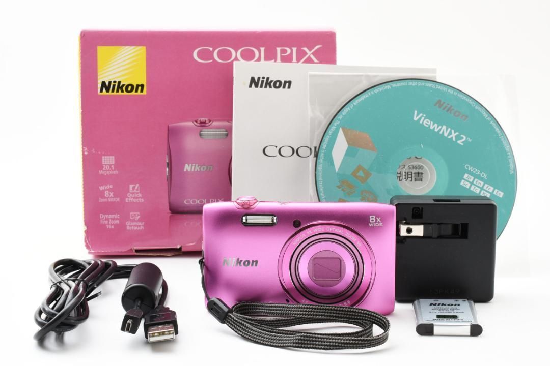 ニコン COOLPIX S3600 ピンク Nikon 美品 動作確認OK ニコン COOLPIX S3600 価格比較 - 価格.com
