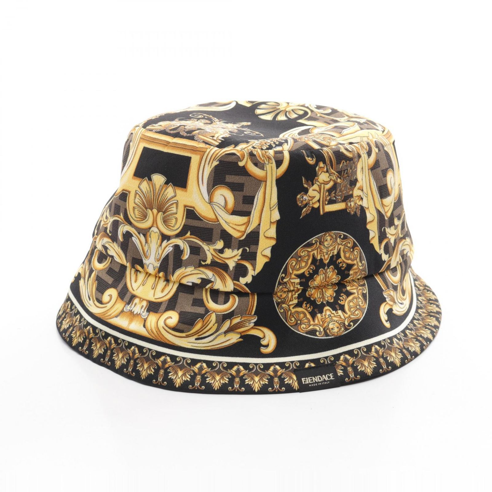 ♡FENDI フェンディ　バケットハット　M リバーシブル FENDI リバーシブル モノグラム バケットハット | ブラウン | FARFETCH JP