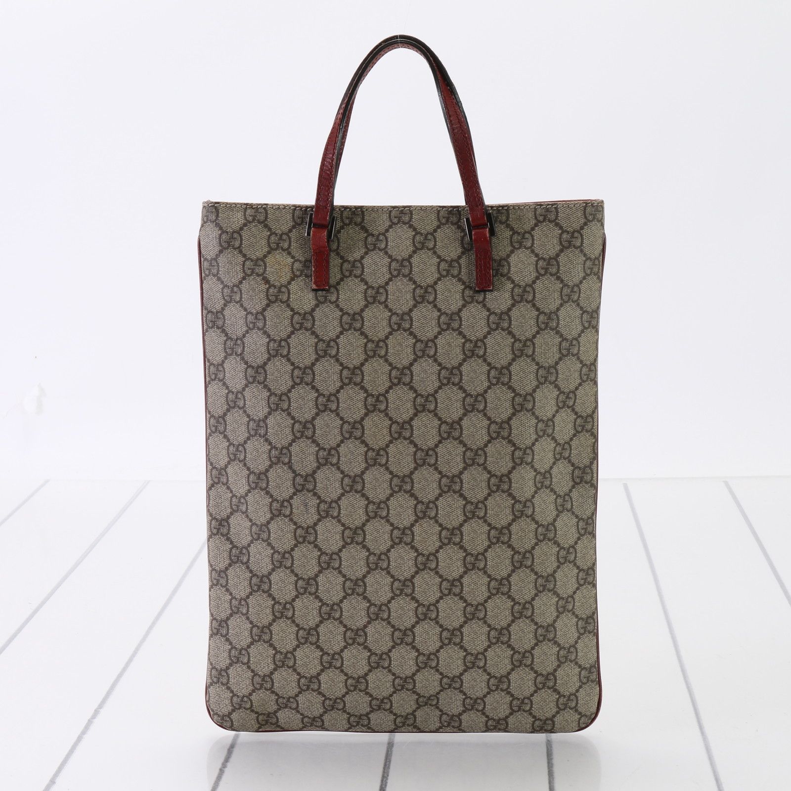 美品 グッチ GG スプリーム 117551 トート バッグ ショルダー ビジネス 