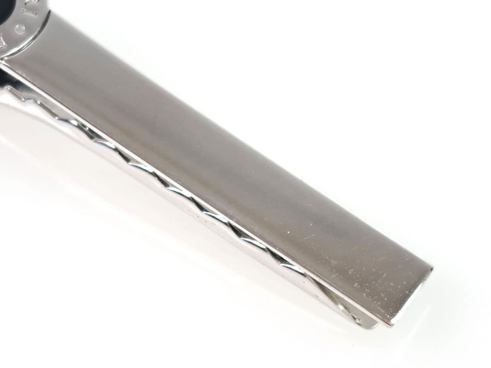 ブルガリ BVLGARI オニキス ネクタイピン ブラック×シルバー