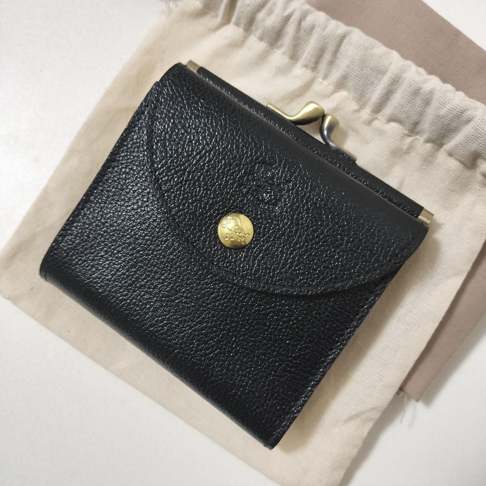 イルビゾンテがま口タイプ財布（ブラック） イルビゾンテ がま口 折