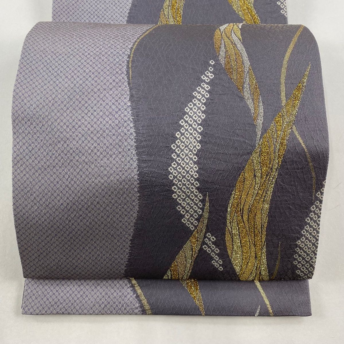 刺繍 袋帯 お太鼓柄 金糸 正絹 miyagawa-kimono_sb54198