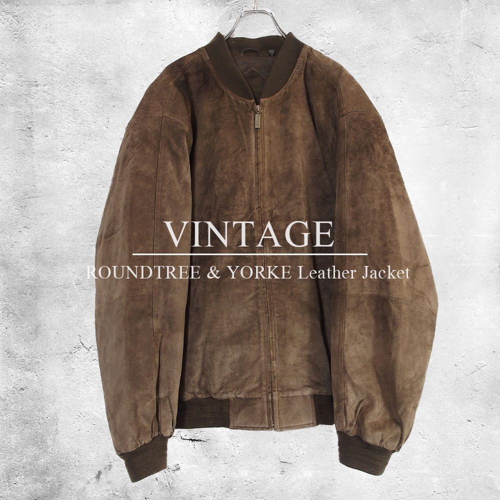 90s ROUNDTREE&YORKE ウールジャケット ボンバージャケット 90s ROUNDTREE&YORKE ウールジャケット ボンバージャケット