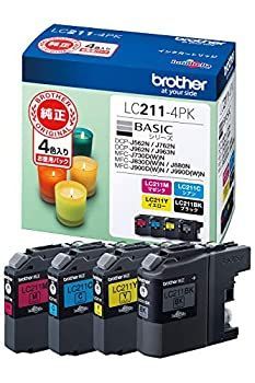 【中古】「未使用品」brother純正インクカートリッジ4色パック LC211-4PK 対応型番:DCP-J968N、DCP-J767N、DCP-J567N、MFC-J887N、MFC-J737DN 他