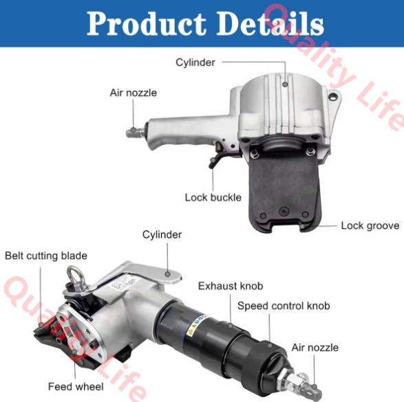 ヘビーデューティー複合スプリットバンドツール テンショナーとカッターシーラーを備えたポータブル金属包装機