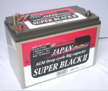 OPTIMAX スーパーブラック SB 12-110Ⅱ AGMバッテリー