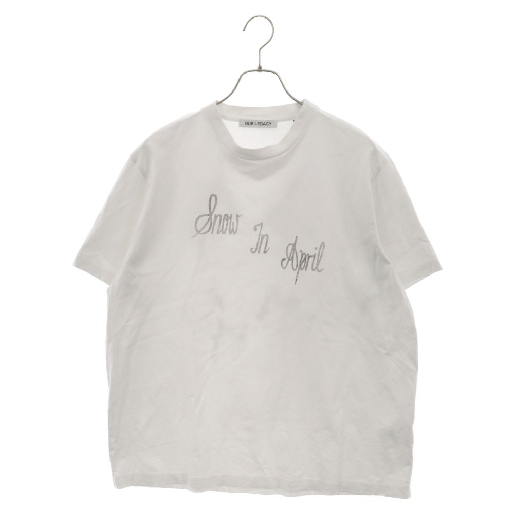 OUR LEGACY (アワーレガシー) 24SS BOX T-SHIRT RONJA PRINT WHITE 