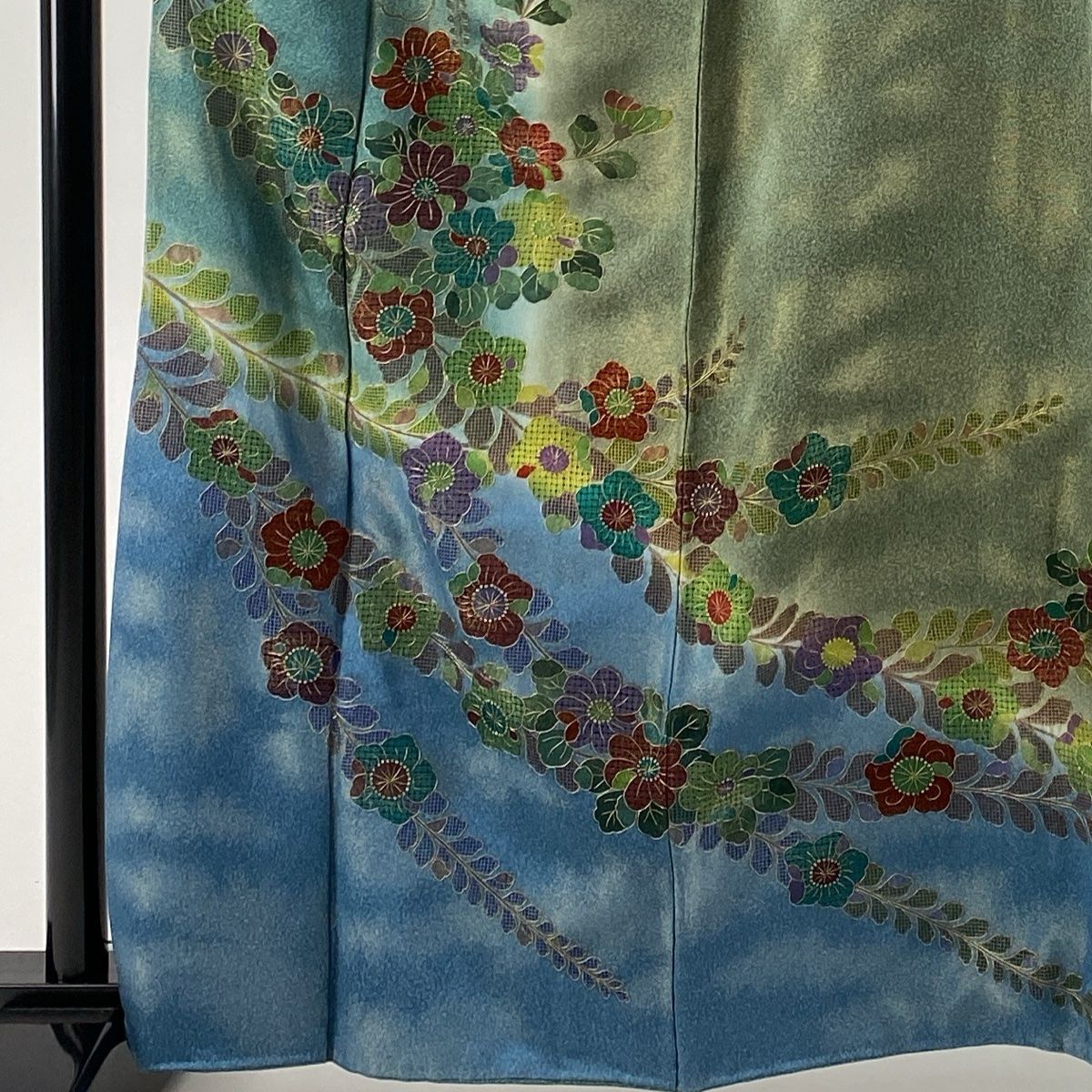 平和屋本店□最高級 初代 久保田一竹 幻の辻が花 訪問着 想花 暈し染め