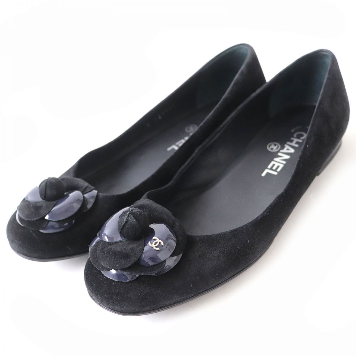 良品】CHANEL シャネルパンプススウェード