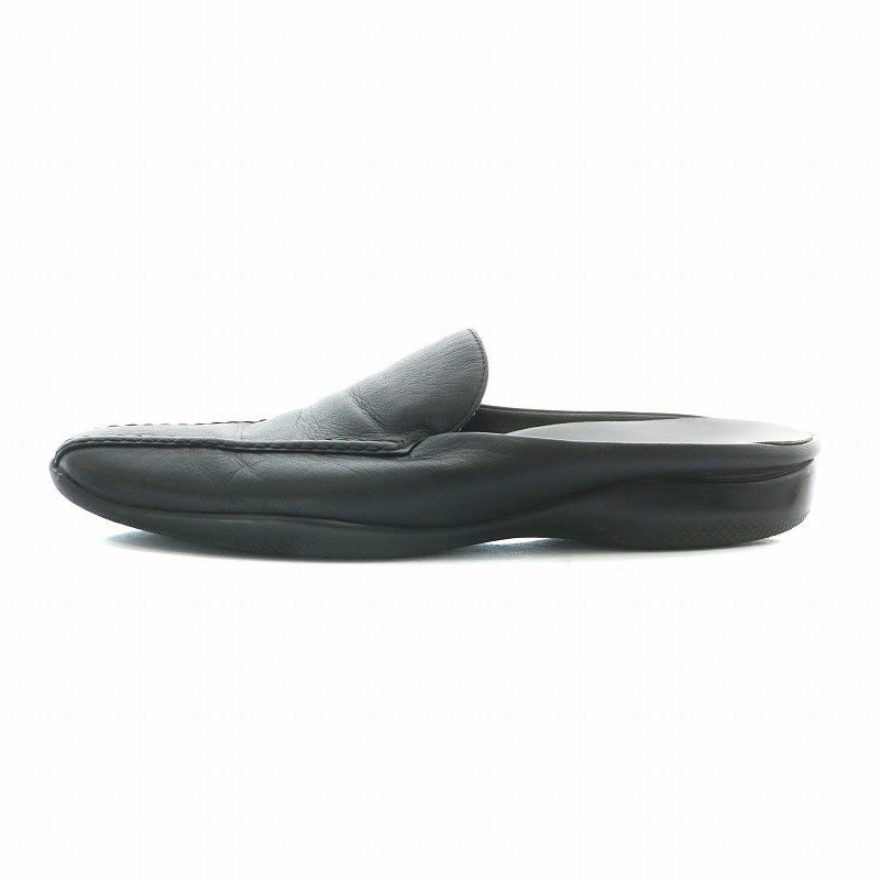 【良品】プラダ スクエアトゥ レザー ローファー スリッポン PRADA 中古・古着通販】PRADA (プラダ) 24SS Square Toe Leather